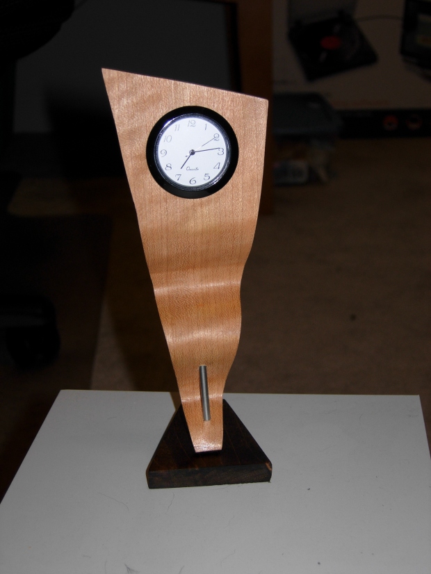 wood carving clock